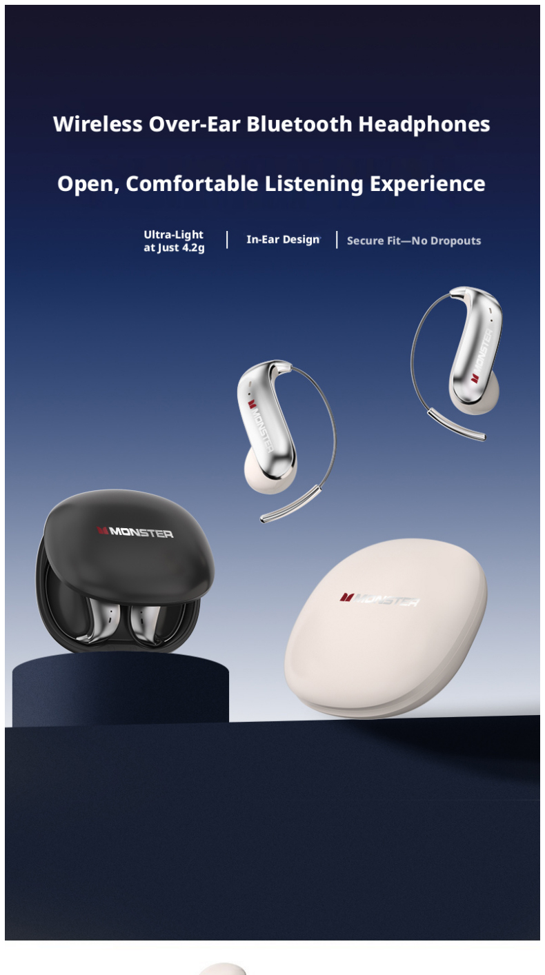 MONSTER C01 Open Ear Hook Wire - Type C Wired Earphones With Mic recension och pris