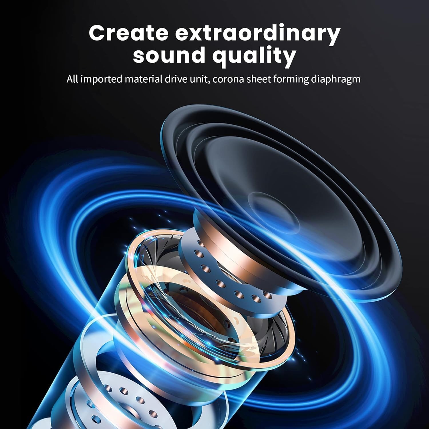 9D Surround Sound Wireless Blu - Anc Wireless Over Ear Headphones recension och pris
