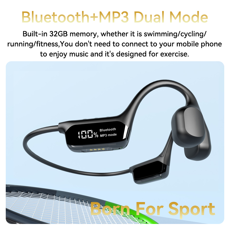 LonMao S10 Wireless IPX8 Swimm - Bone Conduction Running Headphones recension och pris