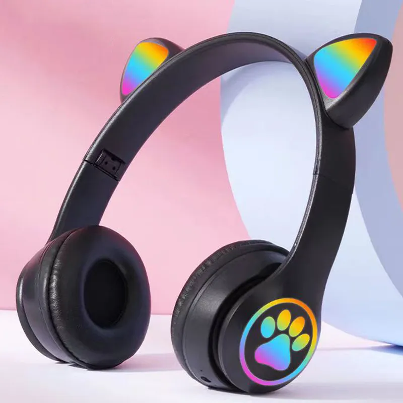 Cat Ear Wireless Headphones Bl - Cat Ear Bluetooth Headset Led recension och pris