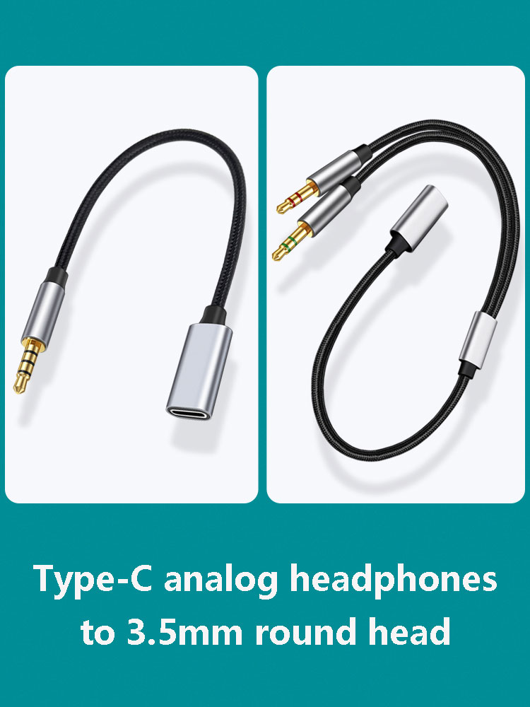 3.5mm Male to Type-C Aux Audio - Type C Wired Earphones With Mic recension och pris