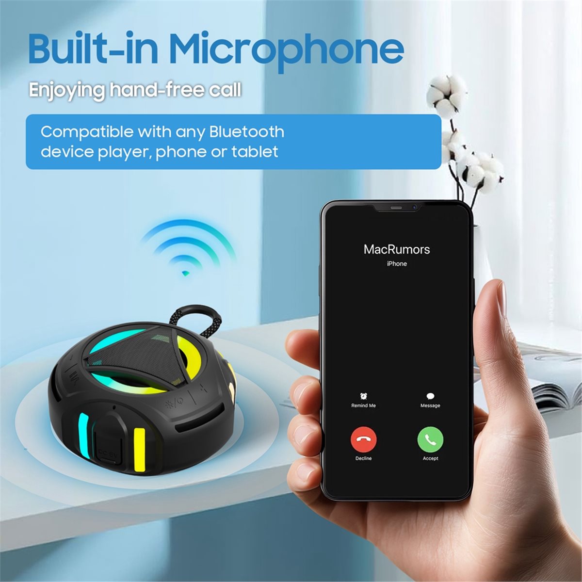 Mini Bluetooth Shower Speaker  - Portable Bluetooth Speaker Waterproof Ipx7 recension och pris